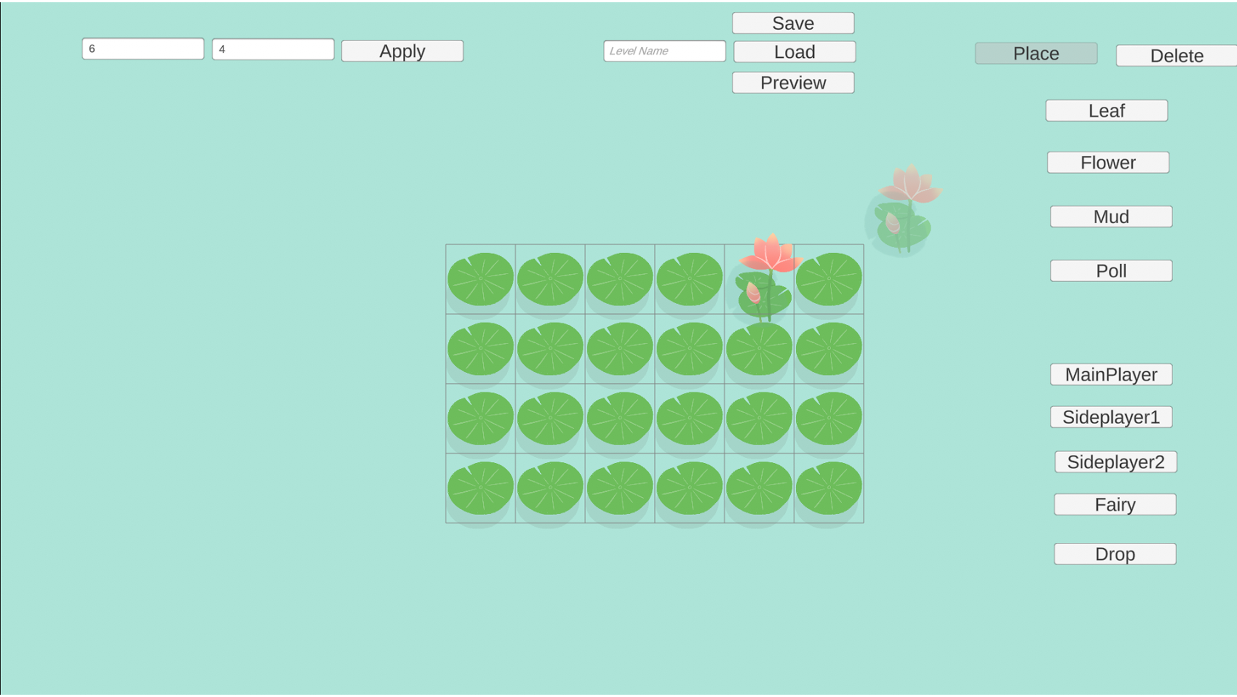 Level editor screenshot